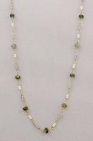 Judy Brandon - Labradorite, Aquamarine and Seed Pearls Necklace - GN101