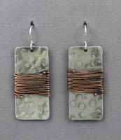 Joanna Craft - Earrings: Sterling Silver and Copper - E43