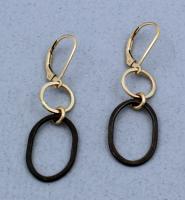 J & I - Sterling Silver & Gold Filled Earrings - GPH19E