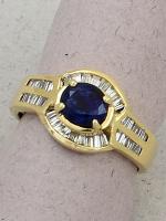 Michael Chang - Sapphire & Diamond Ring MC-07271-21