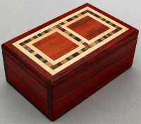 Natural Renaissance: NR16 Magnetic Box - Paduak & Assorted Woods