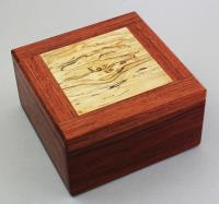 Natural Renaissance: NR22 Magnetic Box - Bubinga and Spalted Maple