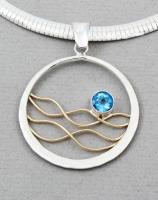 Peter James Pendant - 4964CO Blue Topaz