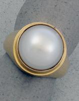 Patrick Murphy - Pearl & Diamond Ring - One of a Kind 15052-01