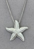 The Touch: Pendant Sterling Large Starfish S1-262