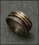J & I Sterling Silver and 14k Gold Filled Ring - GFX80R