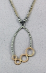 J & I - Sterling Silver & Gold Filled Necklace - GFX511N