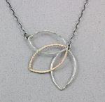 J & I - Sterling Silver & Gold Filled Necklace - GFX333N