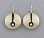 MAR of Santa Barbara: Sterling Silver & Nu-Gold Earrings - 773N