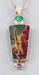 Patrick Murphy - Cherry Creek Jasper & Tourmaline Pendant 16136-14