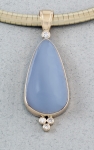 Patrick Murphy - Holly Agate & Diamond Pendant 16136-16