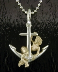 Steven Douglas - Mermaid on an Anchor Pendant SGP127