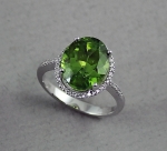 Stanton Color - Peridot & Diamond Ring SC-12197-6