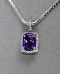 Stanton Color - Amethyst & Diamond Pendant SC-12199-16