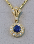 Stanton Color - Sapphire & Diamond Pendant SC-13164-01