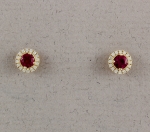 Stanton Color - Ruby & Diamond Earrings SC-17252-26