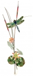Bovano - W7626 - Green Winged Dragonfly with Orange Flowers