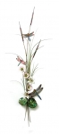 Bovano - W7630 - Three Dragonflies with Flowers & Cattails