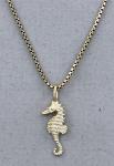 The Touch: Pendant Gold 14k Tiny Seahorse G1-701