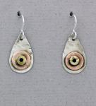 Joanna Craft - Earrings: Sterling Silver, Copper and Brass - E115