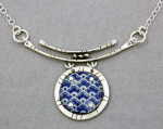 Joanna Craft - Necklace: Sterling Silver & Enamel - EN34 Matte Blue