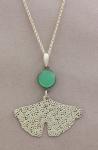 Joanna Craft - Necklace: Sterling Silver and Chalcedony - N373
