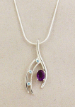 Joe Ebersol Jewelry - Necklace - P118 Amethyst and Blue Topaz