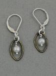J & I - Sterling Silver Earrings with Freshwater Pearl - DPX313E