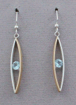 MAR of Santa Barbara: Sterling Silver & Gold Filled Earrings - EM503