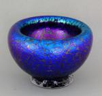 Opal Art Glass - Blue Luster Hollow Bowl