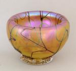 Opal Art Glass - Gold Luster Hollow Bowl