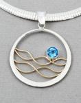 Peter James Pendant - 4964CO Blue Topaz