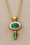 Patrick Murphy - Opal with Diamond and Opal Drop Pendant 10103-06