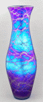 RG - Blue Luster Figure Vase RO03