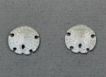 The Touch: Earrings Sterling Silver Sand Dollars S2-094