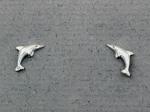 The Touch: Earrings Sterling Silver Tiny Dolphins S2-547