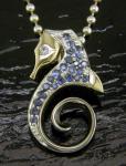 Steven Douglas - Blue Sapphire Seahorse Pendant SGP614B