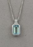 Stanton Color - Aquamarine & Diamond Pendant SC-190272-02