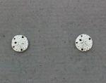 The Touch: Earrings Sterling Silver Tiny Sand Dollar S2-188