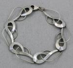 The Touch: Bracelet Sterling Sculpted S3-012