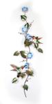 Bovano - W1403 - Ruby-Throated Hummingbird with Morning Glory Flowers