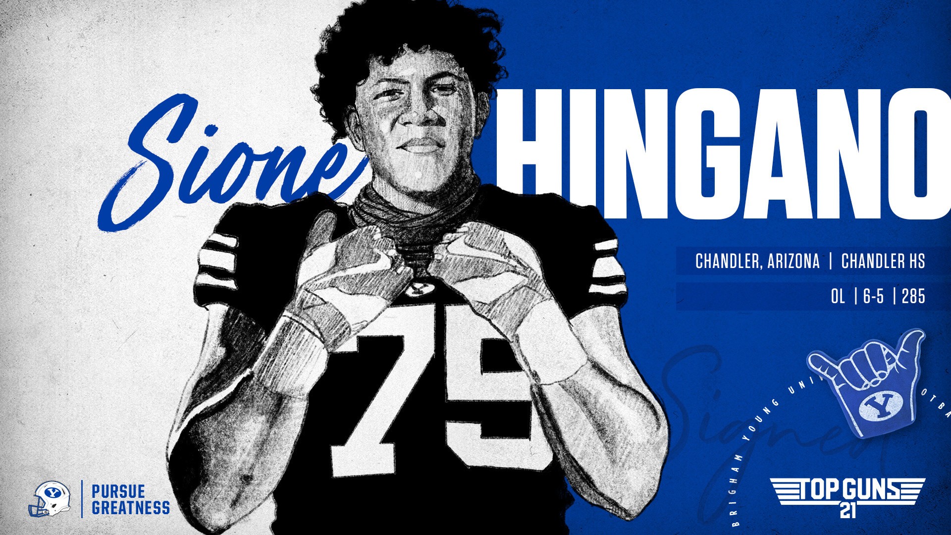 Sione Hingano signs with BYU