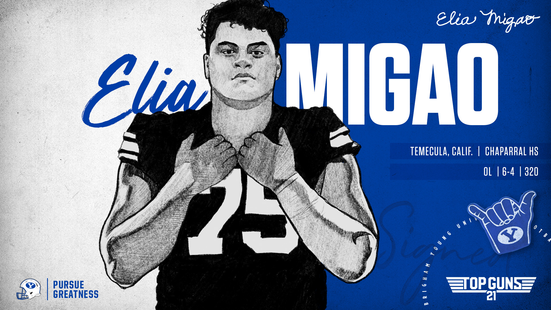 Elia Migao signs with BYU