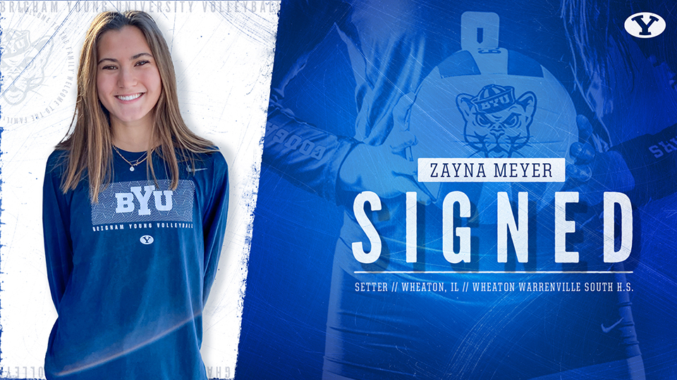 Zayna Meyer - BYU WVB Signing Graphic