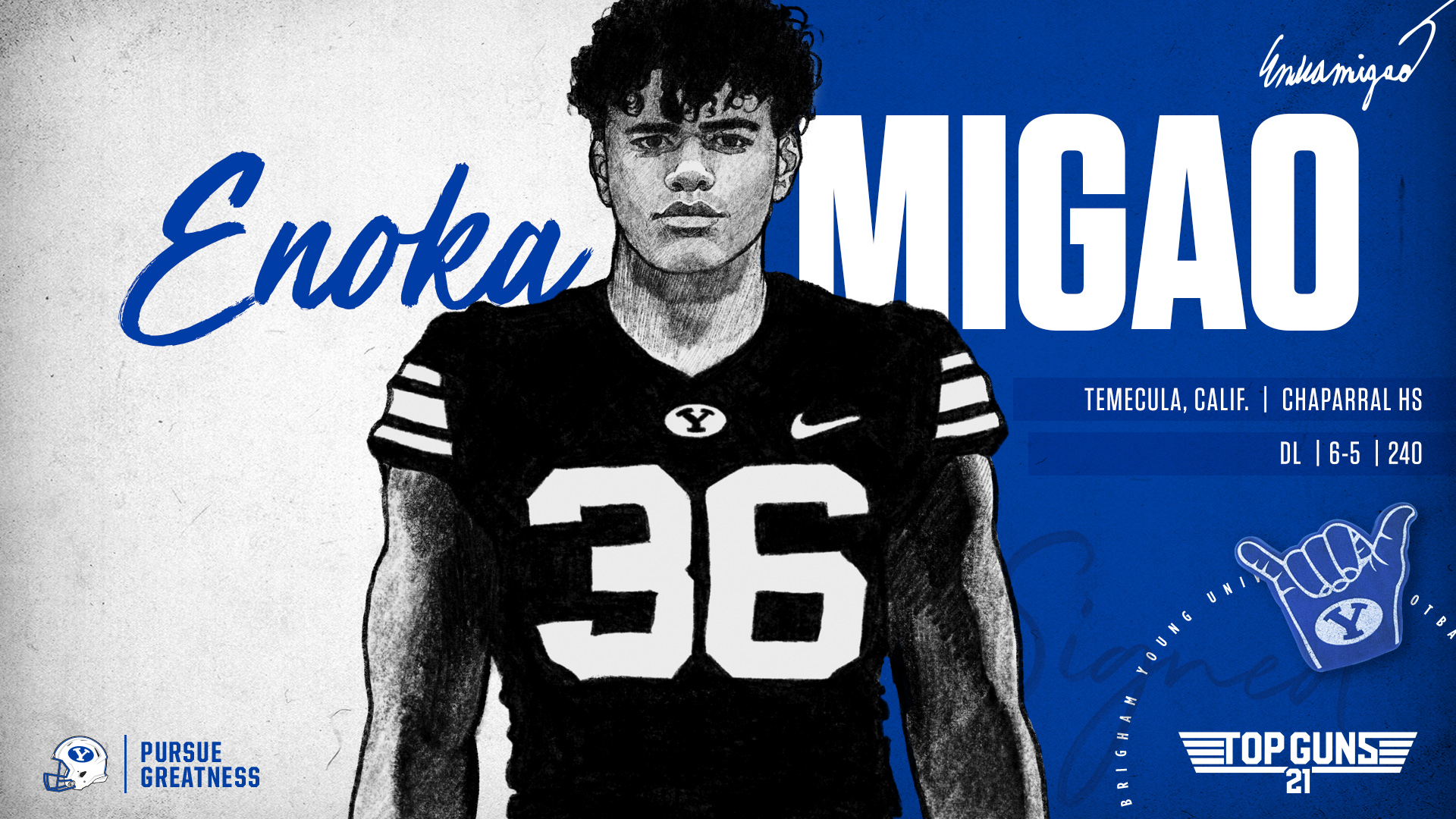 Enoka Migao signs with BYU