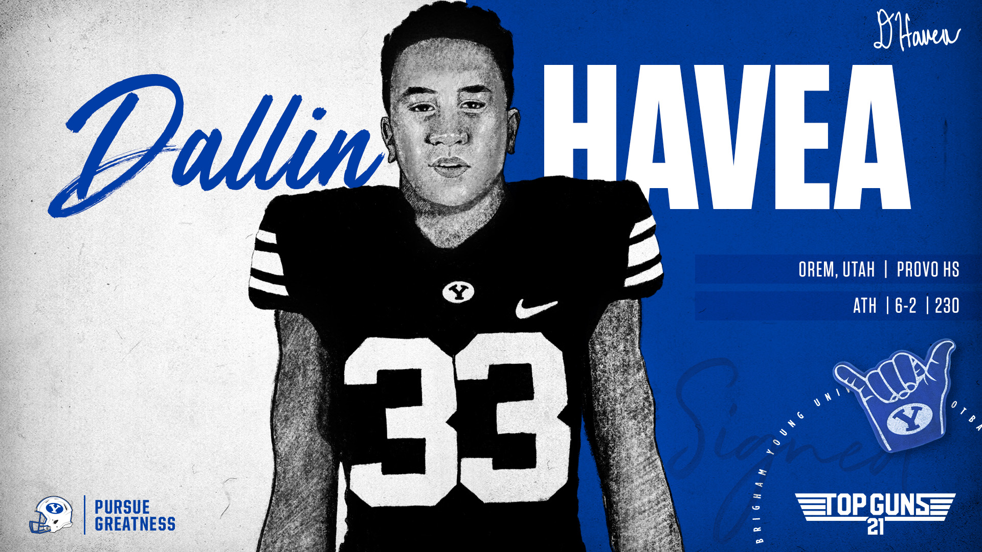 Dallin Havea signs with BYU