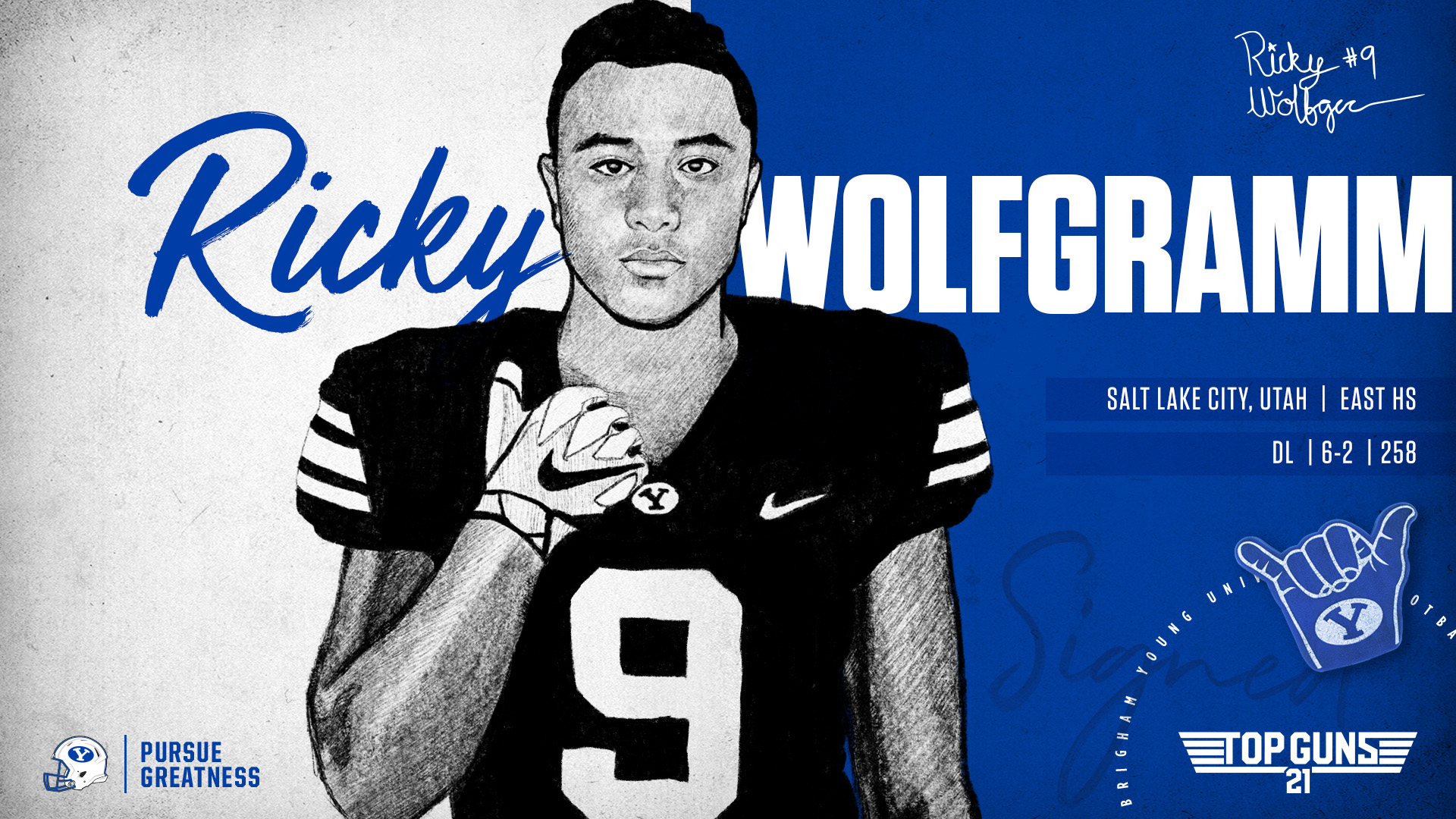 Ricky Wolfgramm signs with BYU