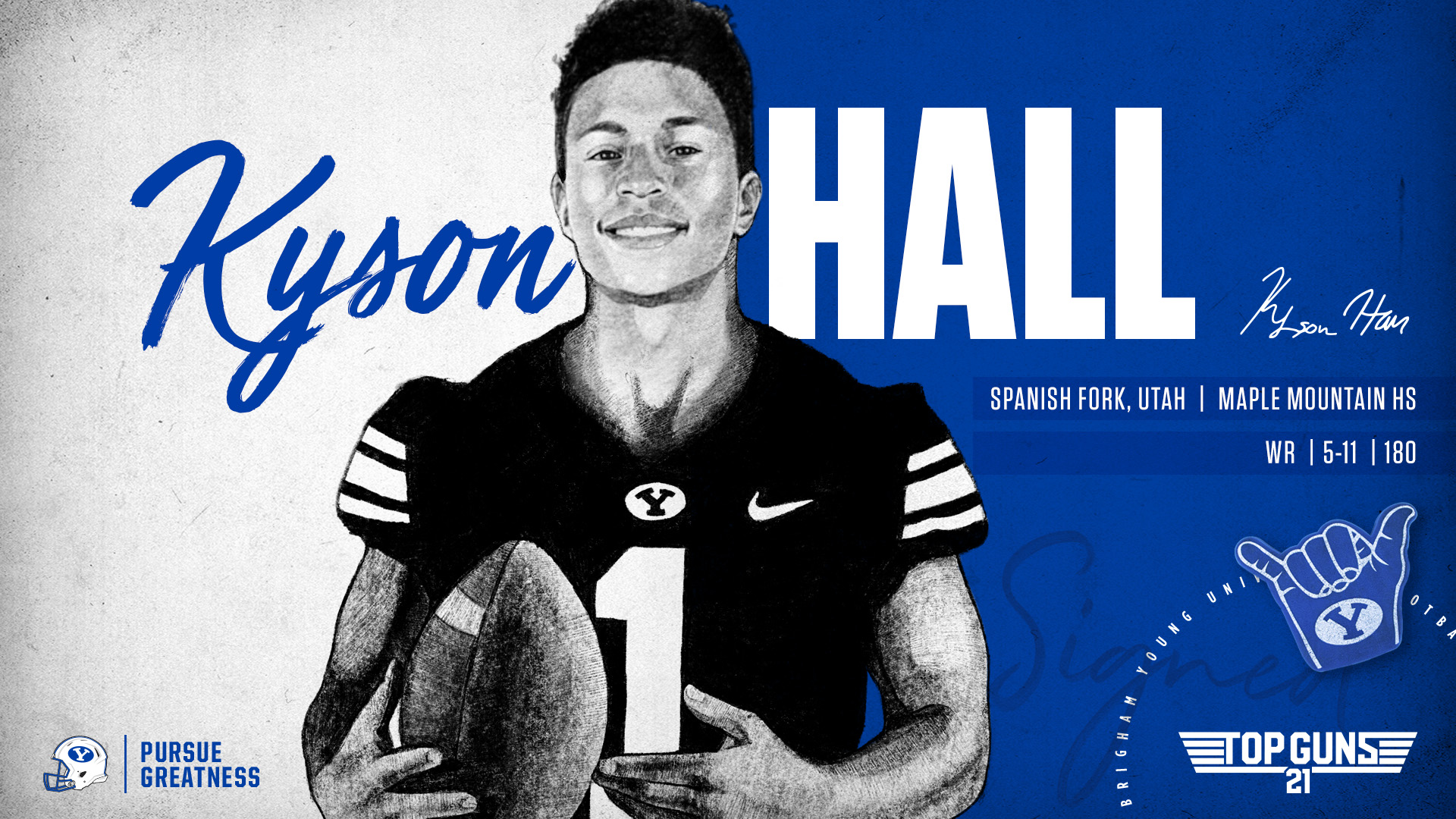 Kyson Hall signs with BYU
