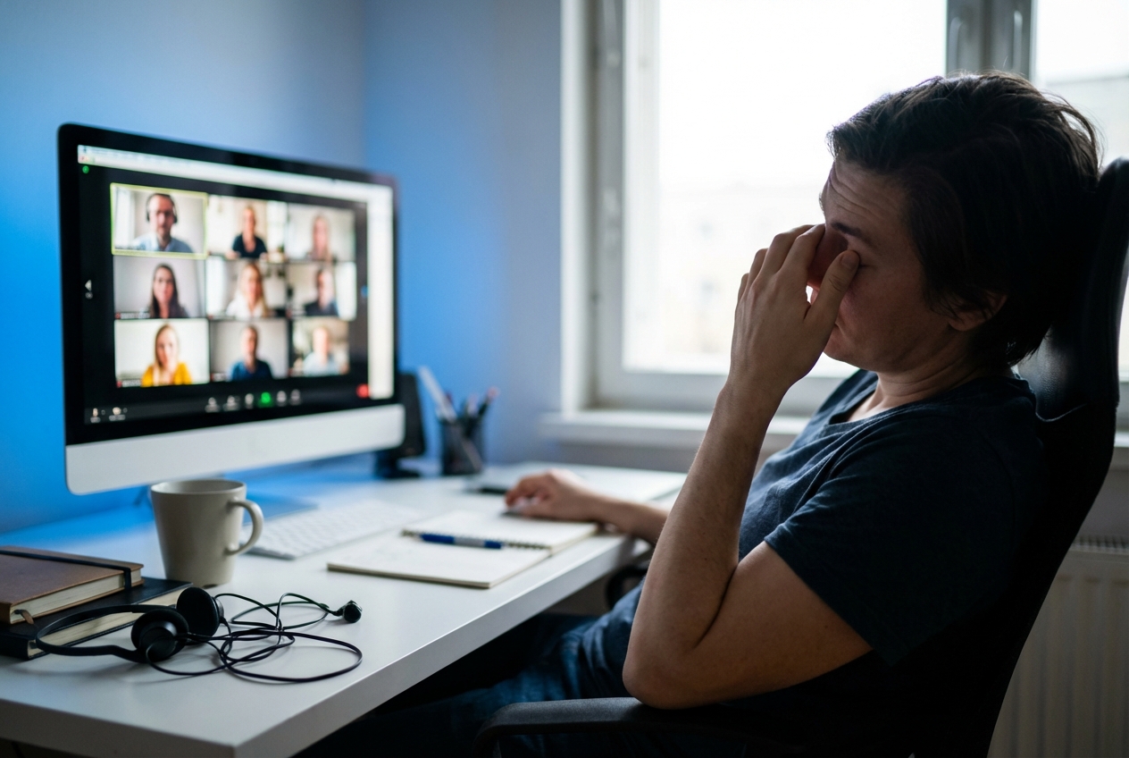 Featured image for Zoom Fatigue Is Real: Here’s What’s Causing It