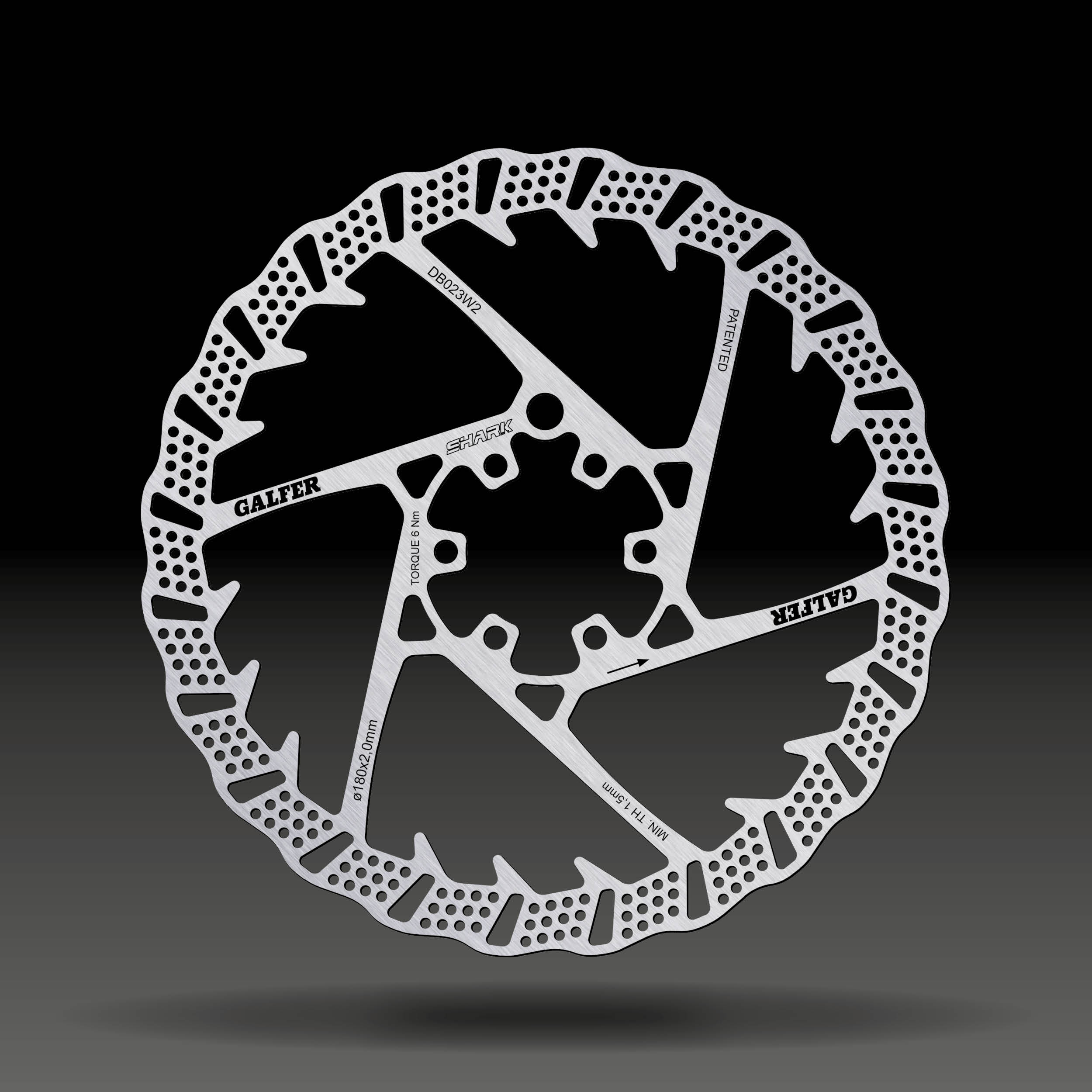 Galfer Shark Disc Wave Fixed 180mm 2mm paksu